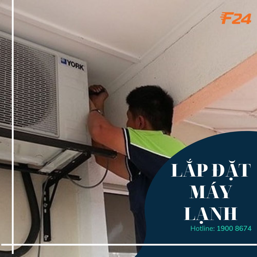 Dịch vụ lắp đặt máy lạnh của F24 nhanh chóng và chuyên nghiệp