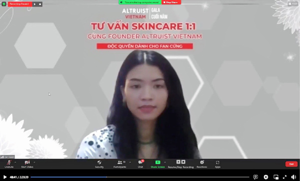 Gala tư vấn skincare: Bí quyết chăm sóc da của chuyên gia chống nắng Altruist